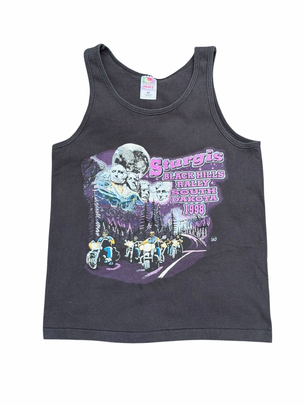 Vintage 1998 Sturgis Black Hills Rally Biker Tank Top Motorcycle Graphic USA